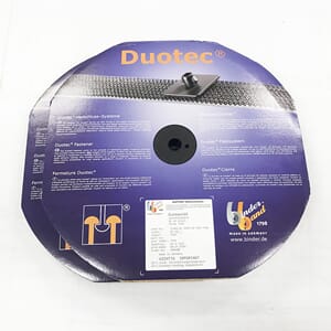 Borrelås 25mm Duotech m/lim Sort