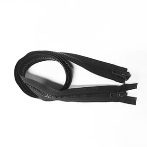 Glidelås kalesje YKK 250cm 2 Veis Delbar Sort
