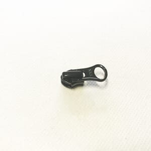 Glidelåsskyver Spiral 5mm YKK Kort Hempe Sort