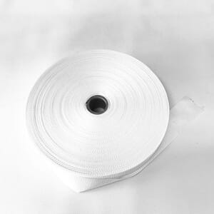 Polyesterbånd 40 mm Hvit 75m pr.rull