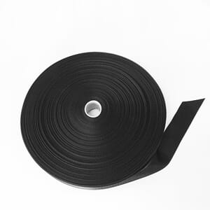 Polyesterbånd Tynt 40 mm Sort