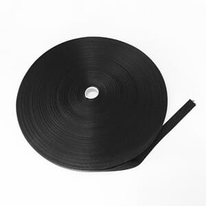 Polyesterbånd Tynt 19 mm Sort