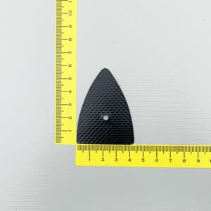 Kalesjehjerte Sort m/4mm hull