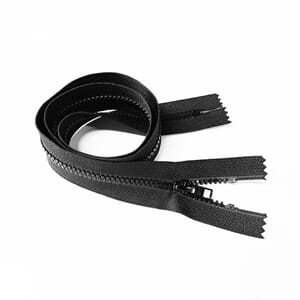 GlidelåsP60Lukket75cm Werra09700Sort