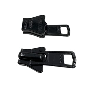 Glidelåsskyver Delrin 8mm YKK Sort
