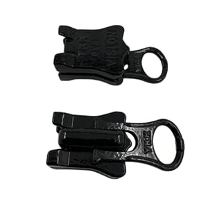 Glidelåsskyver Delrin 8mm YKK 2 Veis Sort