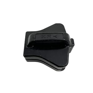 Glidelåsskyver Delrin 15mm YKK Plast enkel Hempe Sort