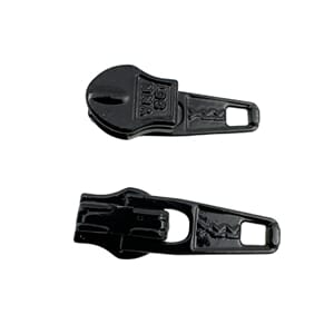 Glidelåsskyver Spiral 3mm YKK Metall Sort