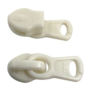 Glidelåsskyver Spiral 3mm YKK Plast Hvit