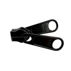 Glidelåsskyver Spiral 5mm YKK Dobbel Lang Hempe Sort