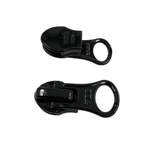 Glidelåsskyver Spiral 5mm YKK Vanntett/Opp Ned  Sort
