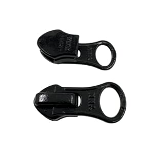 Glidelåsskyver Spiral 5mm YKK 2 Veis nede Metall Sort